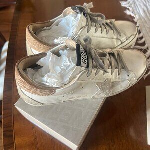 Golden Goose Super Star size 38 white and tan